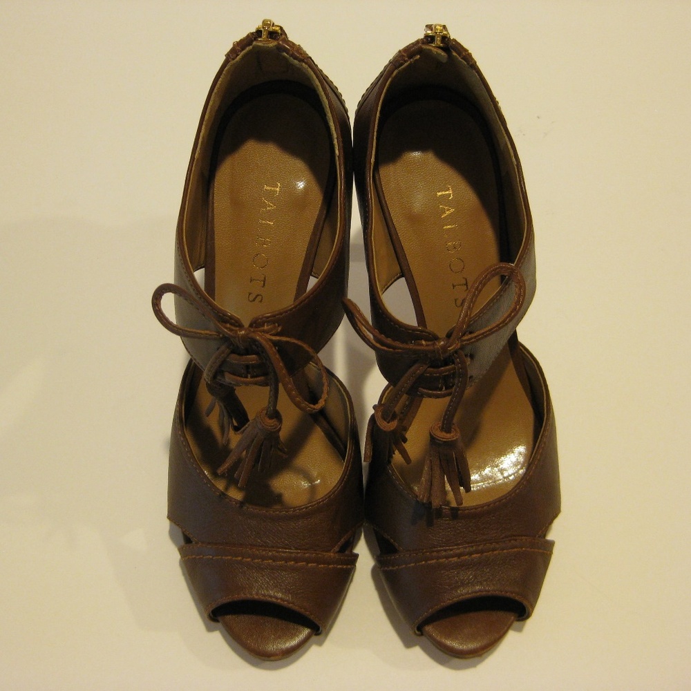 Talbots Leather Mary Jane Heel